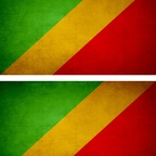 r9157 2x drapeau vintage Congo