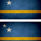 r9164 2x drapeau vintage Curacao