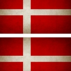 r9165 2x drapeau vintage Danemark