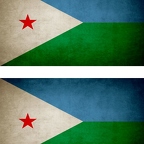 r9166 2x drapeau vintage Djibouti