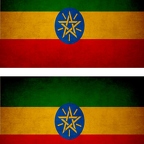 r9177 2x drapeau vintage Ethiopie