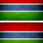 r9183 2x drapeau vintage Gambie