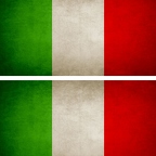 r9215 2x drapeau vintage Italie