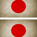 r9217 2x drapeau vintage Japon