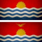 r9223 2x drapeau vintage Kiribati