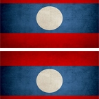 r9225 2x drapeau vintage Laos