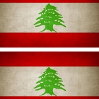 r9228 2x drapeau vintage Liban