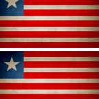 r9229 2x drapeau vintage Liberia