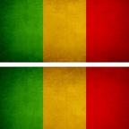 r9240 2x drapeau vintage Mali