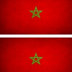 r9243 2x drapeau vintage Maroc