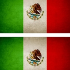 r9249 2x drapeau vintage Mexique
