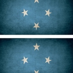 r9250 2x drapeau vintage Micronesie