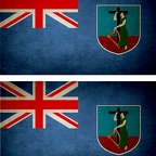 r9255 2x drapeau vintage Montserrat