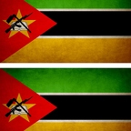 r9256 2x drapeau vintage Mozambique