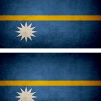 r9258 2x drapeau vintage Nauru