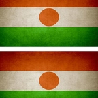 r9261 2x drapeau vintage Niger