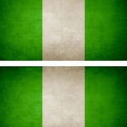 r9262 2x drapeau vintage Nigeria