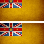 r9263 2x drapeau vintage Niue