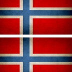 r9265 2x drapeau vintage Norvege