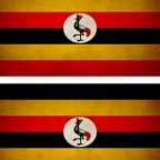r9269 2x drapeau vintage Ouganda