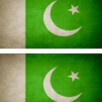 r9271 2x drapeau vintage Pakistan