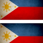 r9279 2x drapeau vintage Philippines