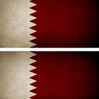 r9285 2x drapeau vintage Qatar