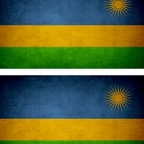 r9291 2x drapeau vintage Rwanda