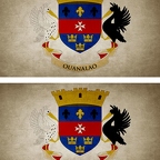 r9292 2x drapeau vintage St-Barthelemy