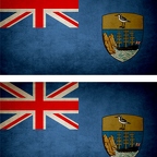 r9298 2x drapeau vintage Sainte-Helen