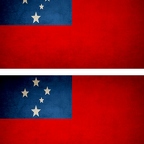 r9303 2x drapeau vintage Samoa
