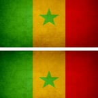 r9306 2x drapeau vintage Senegal