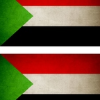 r9315 2x drapeau vintage Soudan