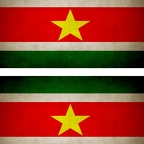 r9319 2x drapeau vintage Suriname