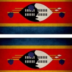 r9321 2x drapeau vintage Swaziland
