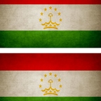 r9322 2x drapeau vintage Tadjikistan