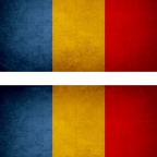 r9325 2x drapeau vintage Tchad