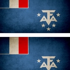 r9327 2x drapeau vintage TAAF