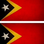 r9329 2x drapeau vintage Timor-Leste