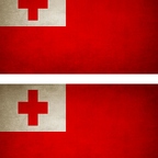 r9332 2x drapeau vintage Tonga