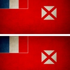 r9346 2x drapeau vintage Wallisfutuna