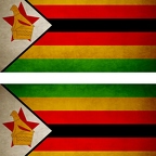 r9350 2x drapeau vintage Zimbabwe