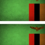 r9349 2x drapeau vintage Zambie