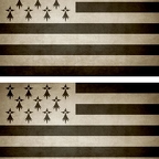 r9358 2x drapeau vintage bretagne