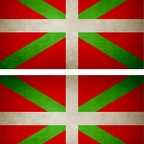 r9359 2x drapeau vintage basque