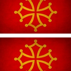 r9362 2x drapeau vintage occitan