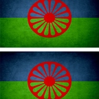 r9367 2x drapeau vintage roms