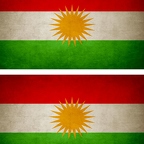 r9368 2x drapeau vintage kurd