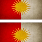 r9369 2x drapeau vintage yazidi