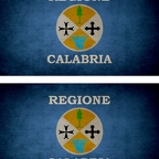 r9381 2x drapeau vintage calabria